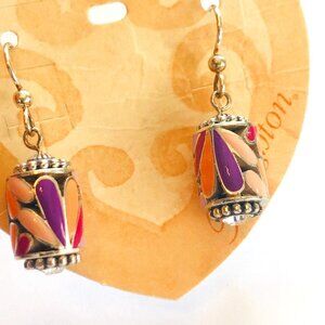 Brighton glimmer twist WINGFIELD interchangeable charm earrings NWT